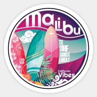 Malibu California Sticker